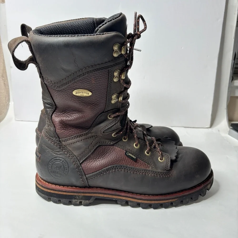Red Wing Irish Setter 880 Mens 11.5 D Brown‎ Leather Elk Tracker Hunting Boots